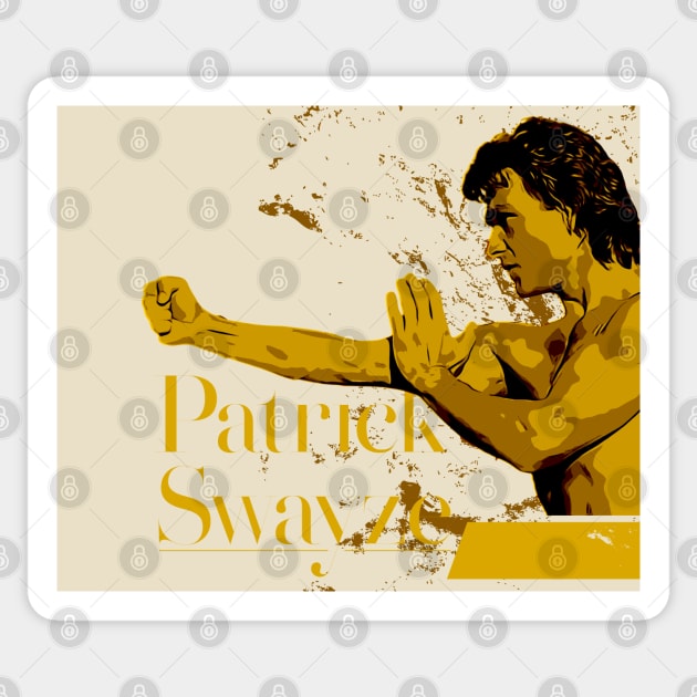 Patrick Swayze Sticker by Nana On Here